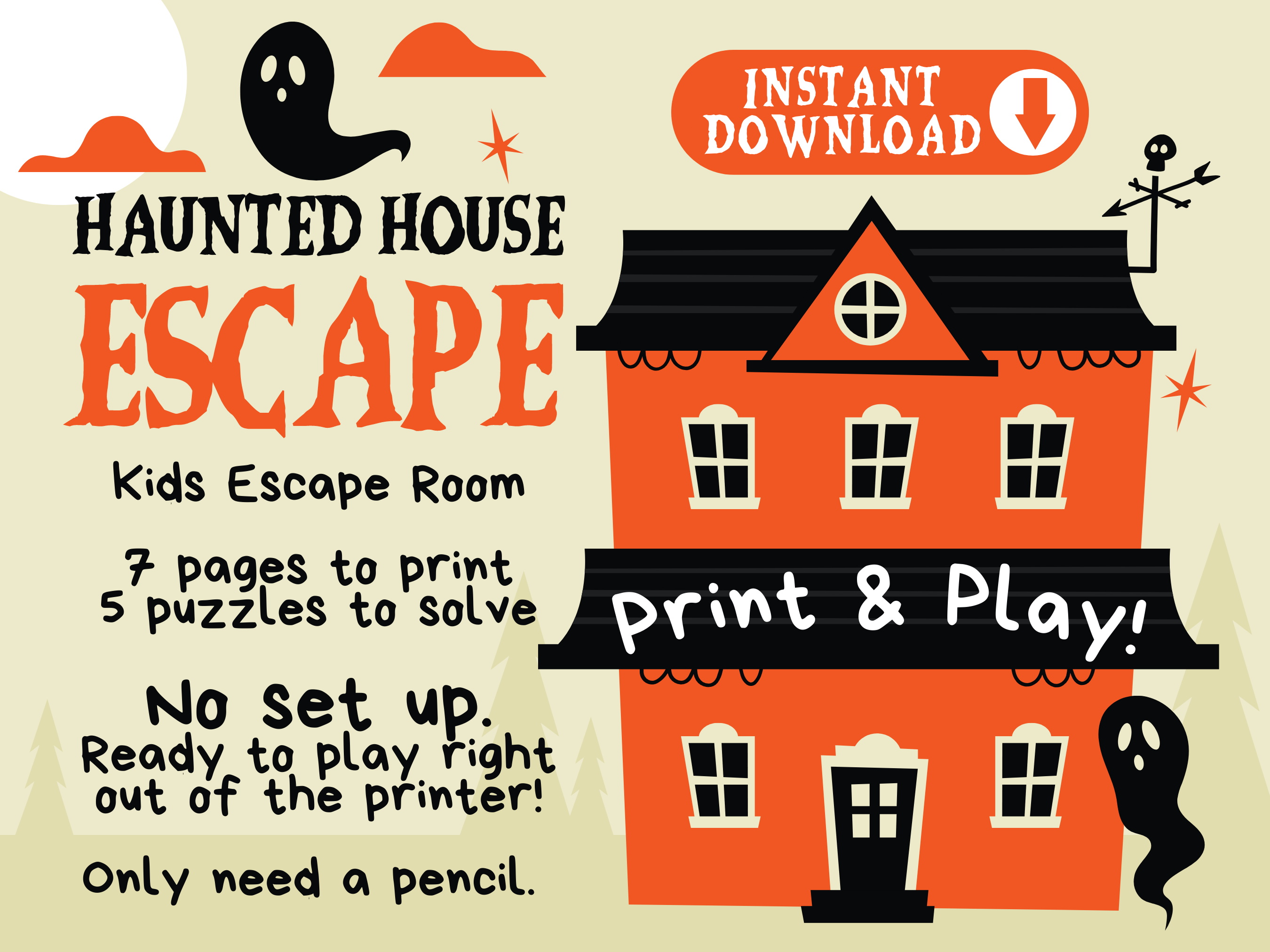 Play at home escape room games I For Children and Adults I