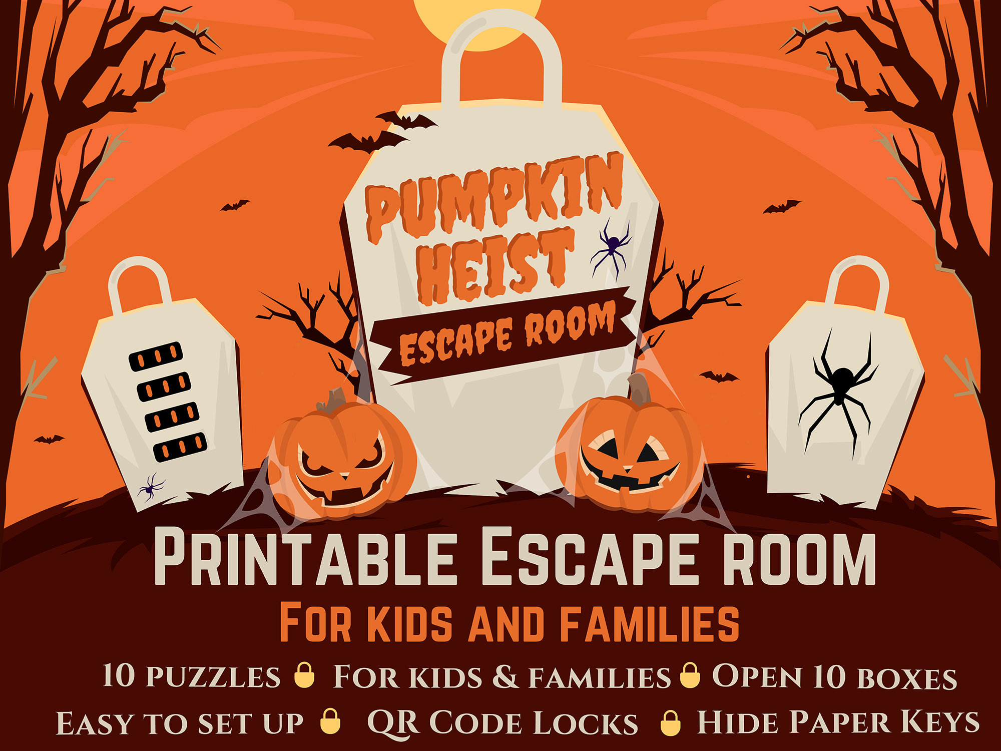 Escape Room for Kids - Pumpkin Heist (Halloween)